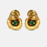 Aretes Fiba Esmeralda